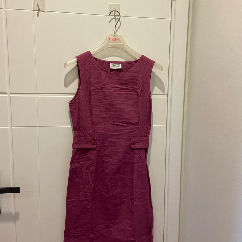 Ports 1961 Pink Sleeveless Midi Dress